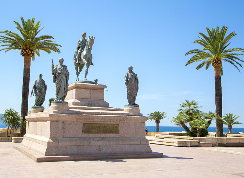 Equestrian statue of Napoleon Bonaparte, Ajaccio, France res