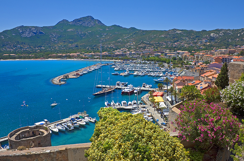 Summer panorama of Calvi, Corsica res