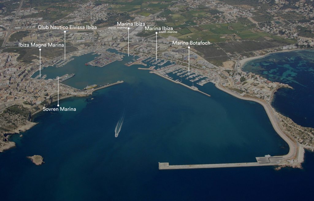Los puertos deportivos en Ibiza