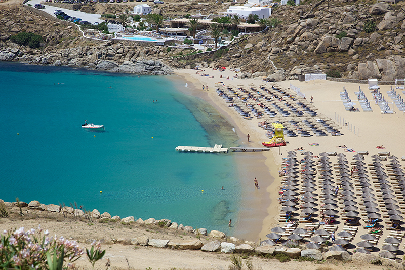 Beach on Mykonos island res