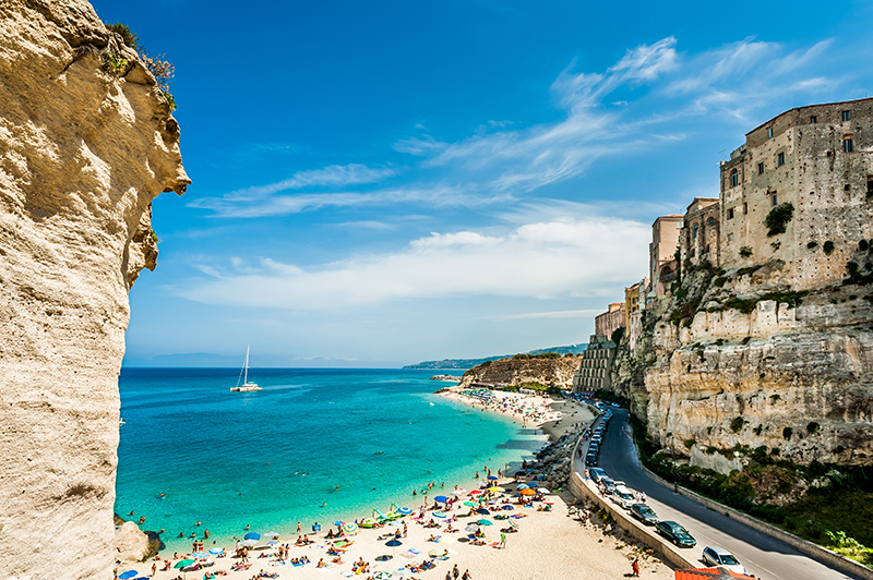 Mediterranean beach - Tropea, Italy res