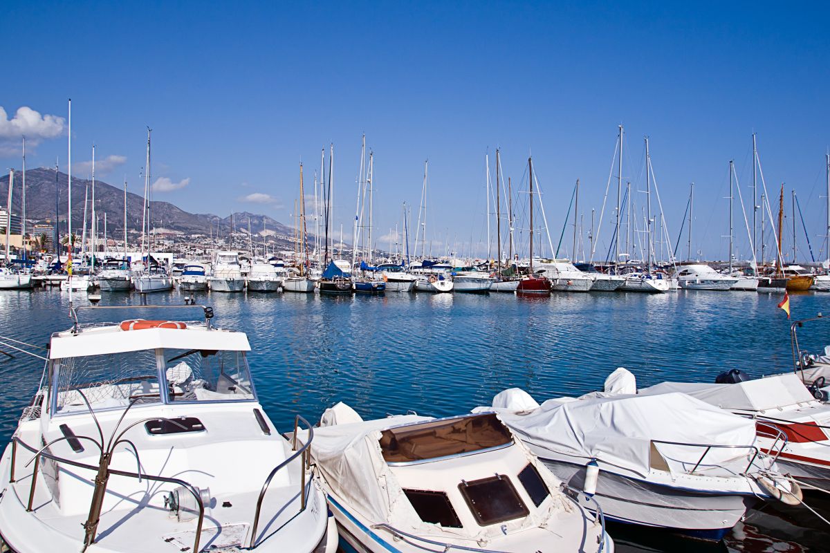 boats in Fuengirola port, Spain