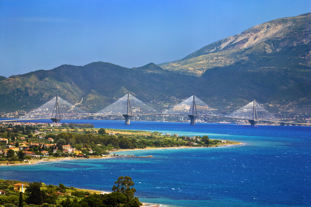 Gulf of Corinth and the Rio-Antirrio Bridge