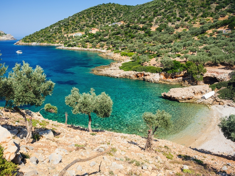 Agalou Lake Beach in Alonissos