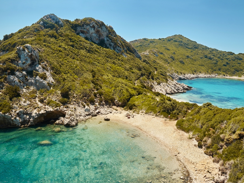 Afkos Beach in Porto Timoni