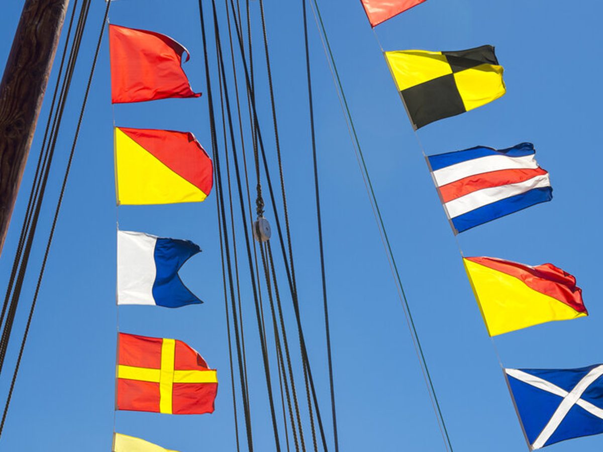 Set of 40 International Maritime Nautical Marine Signal Code Flags Boating Flag 