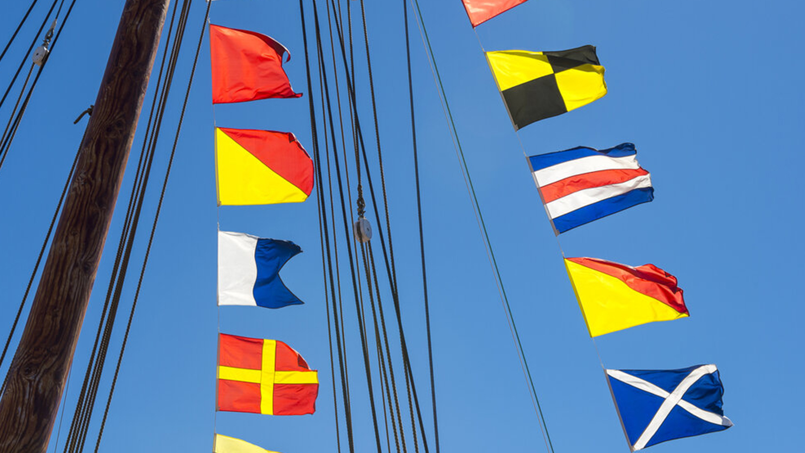 Set of Total 14 flag Nautical FLAG International Code Flags Marine 