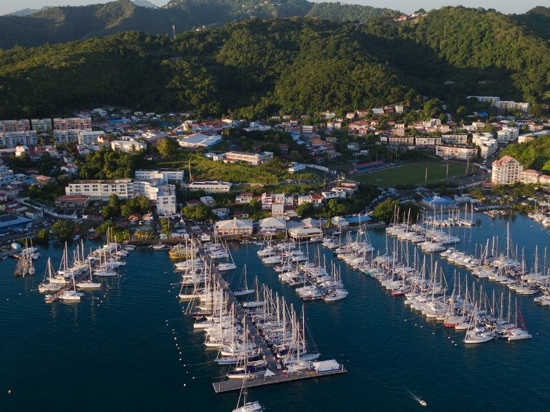 Marina du Marin, one of the largest marina in the Caribbean