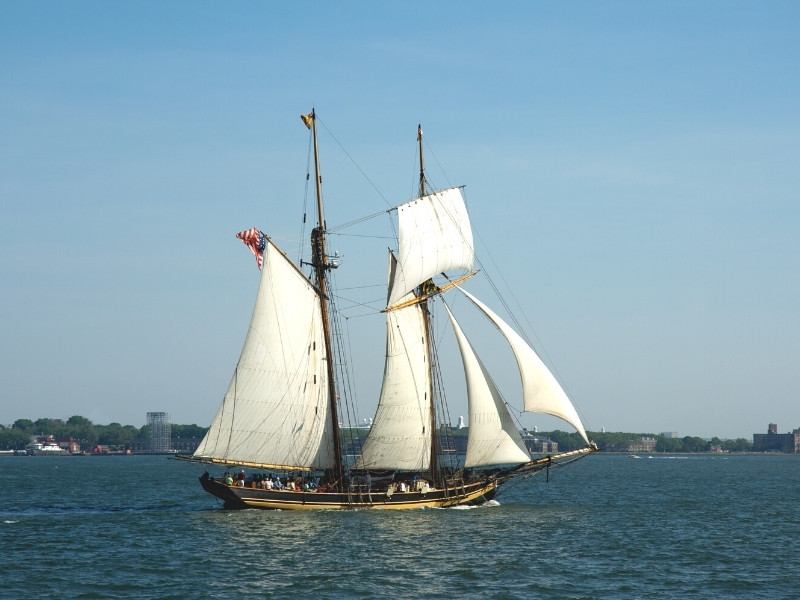 two-masted schooner sailboat