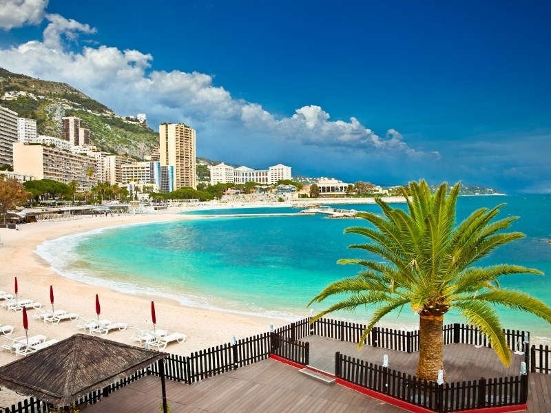 Monte Carlo, Monaco beach