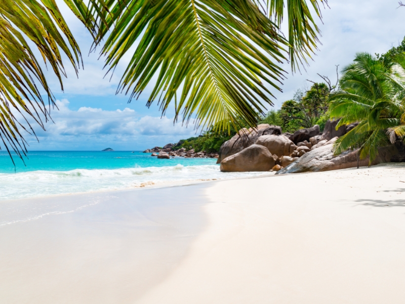 Best white-sand beaches in the world are located in Seychelles
