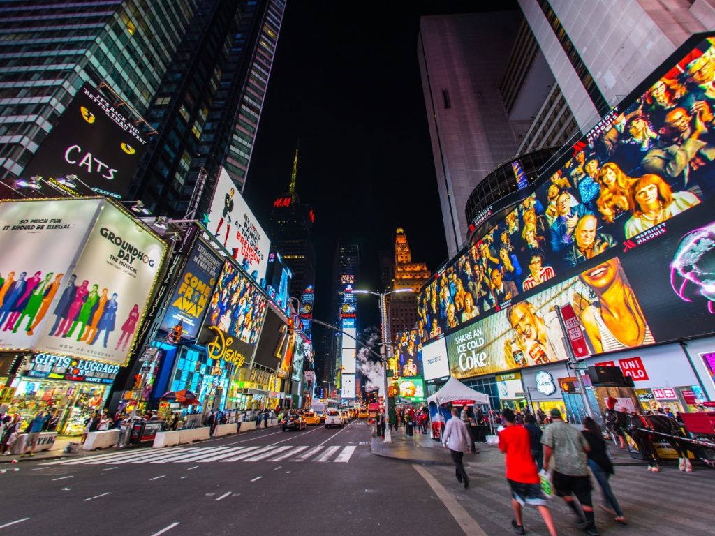 Times Square is one of the best places to visit in New York City
