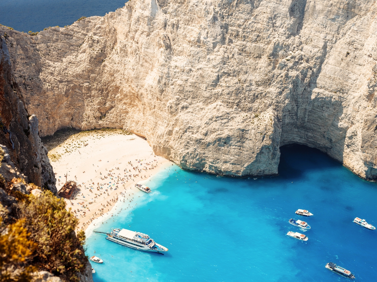 Navagio Beach is one of the best places to visit in Zakynthos